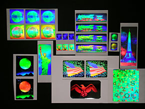 Examples of commercial embossed holograms